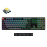 Keychron K5 Version 2 QMK Ultra Slim Wireless Custom Mechanical Keyboard Banana Switch