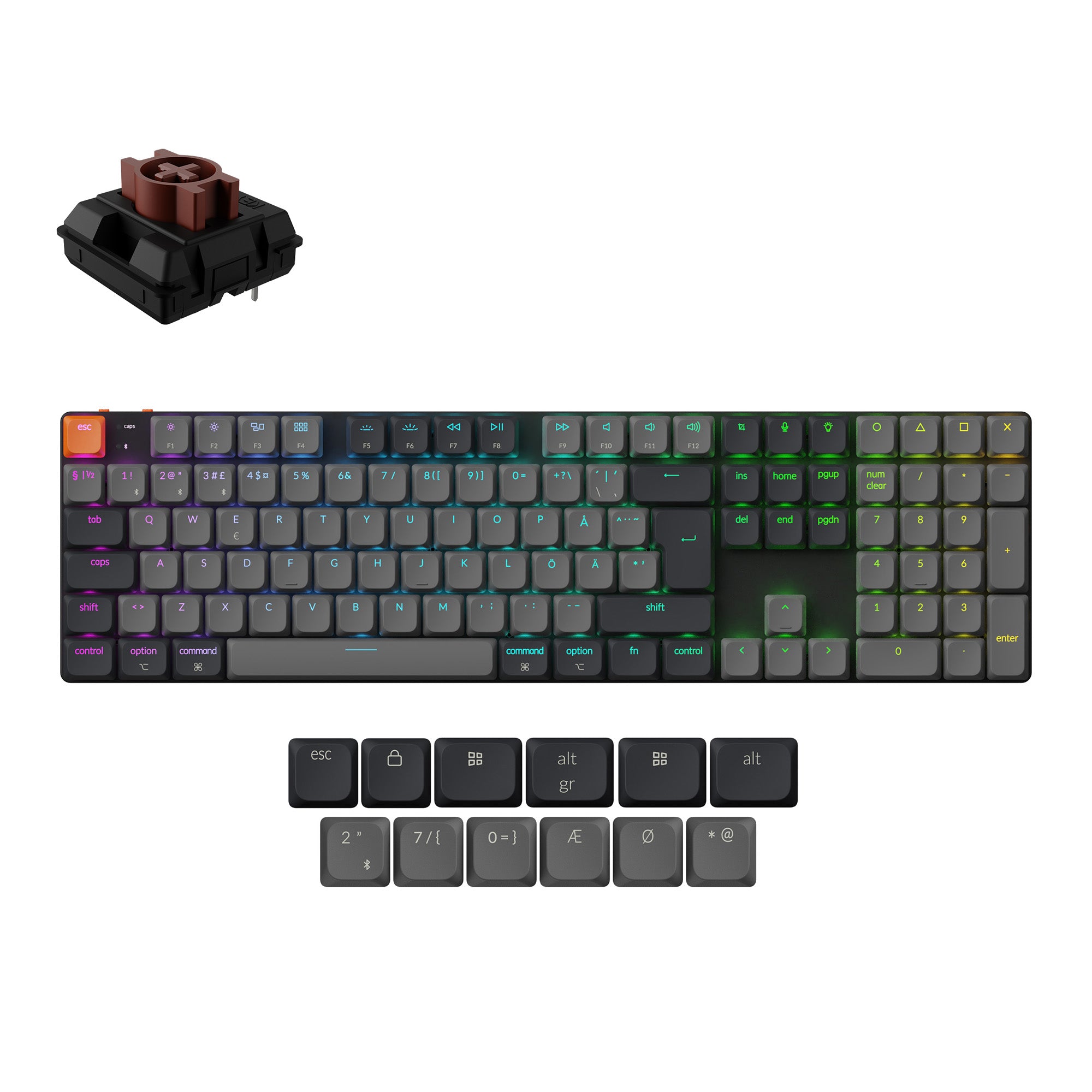 Keychron-K5-Version-2-QMK-Ultra-Slim-Wireless-Custom-Mechanical-Keyboard-Brown-Switch-Nordic