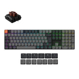 Keychron K5 Version 2 QMK Ultra-Slim Wireless Custom Mechanical Keyboard Brown Switch-UK