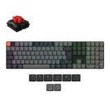 Keychron K5 Version 2 QMK Ultra-Slim Wireless Custom Mechanical Keyboard Red Switch-Swiss