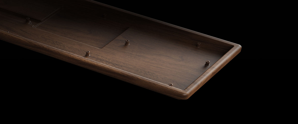 Bottom case of the K8 HE All-Wood Edition.