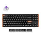 Keychron K8 HE 80 Percent Layout Wireless Magnetic Switch Custom Keyboard Special Edition Wooden Black RGB Backlight Double-Shot PBT Keycaps