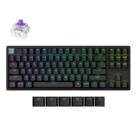Keychron K8 HE 80 Percent Layout Wireless Magnetic Switch Custom Keyboard Standard Version Black RGB Backlight Double-Shot PBT Keycaps