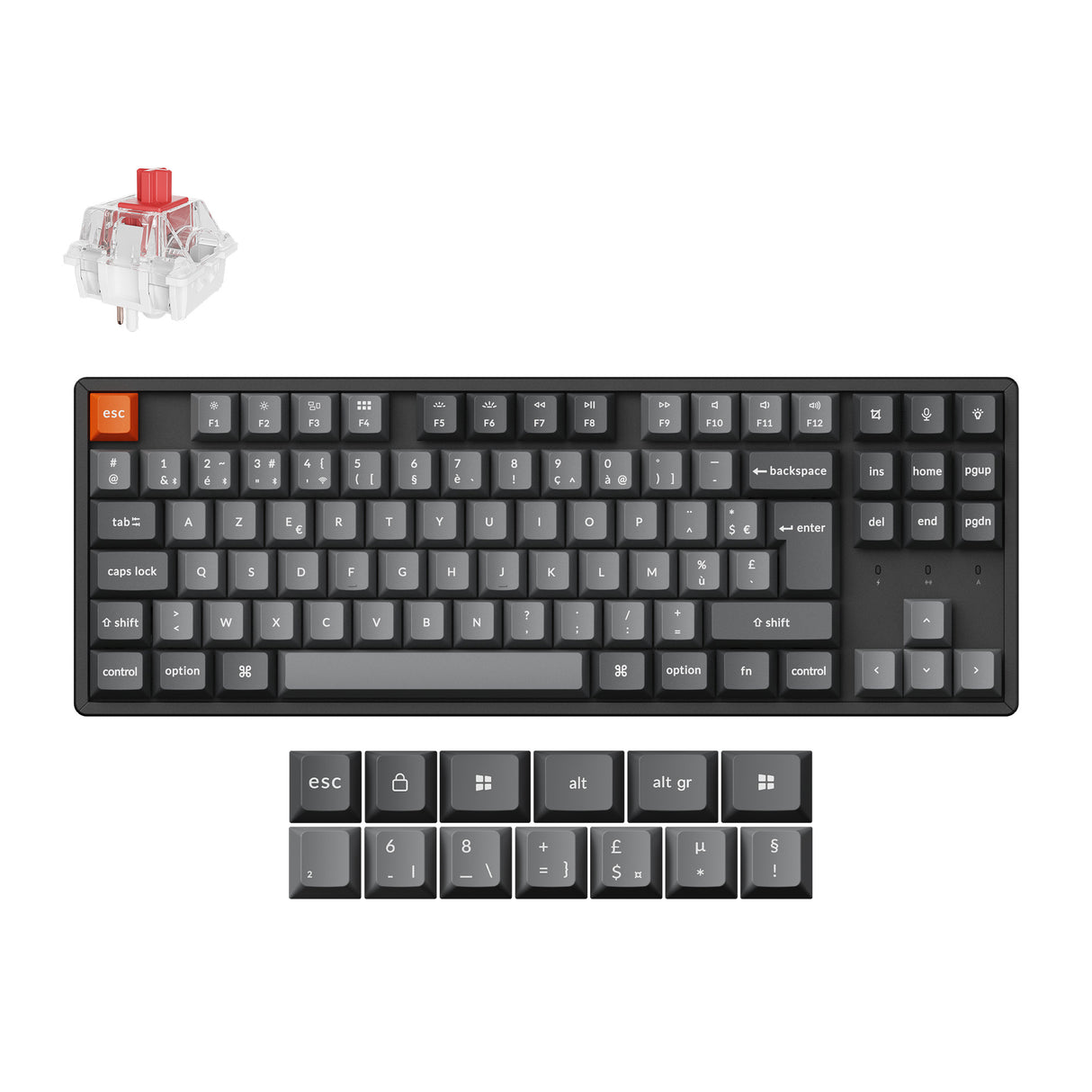Keychron-K8-Max-QMK-Wireless-Custom-Mechanical-Keyboard-80_-Layout-Fully-Assembled-for-Mac-Windows-Linux-Keychron-ISO-FR-Layout-1