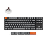 Keychron K8 Max QMK Wireless Custom Mechanical Keyboard RGB Backlight TKL Layout Fully Assembled for Mac Windows Linux Hot Swappable Keychron Super Brown