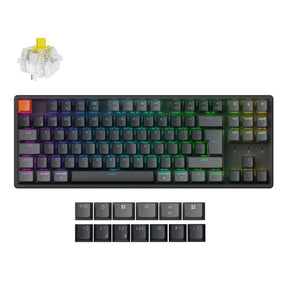 Keychron K8 QMK Wireless Mechanical Keyboard Version 2 Keychron Super Banana Switch UK Layout