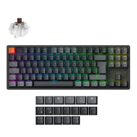 Keychron K8 QMK Wireless Mechanical Keyboard Version 2 Keychron Super Brown Switch German Layout