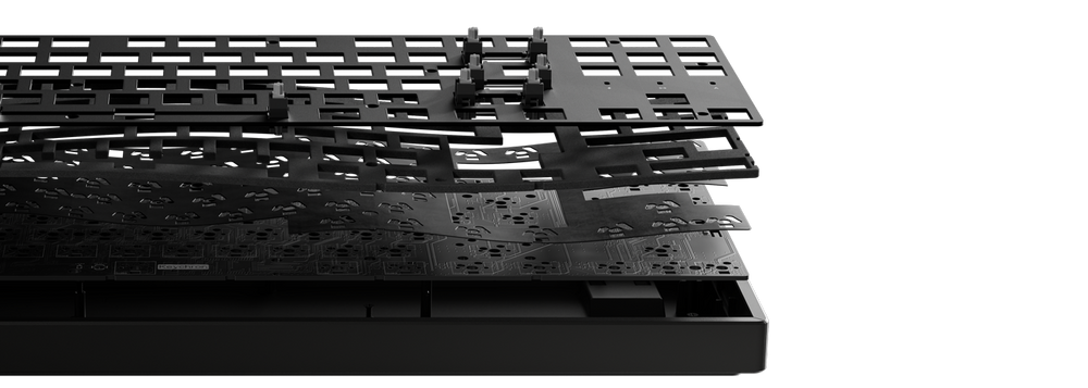 Camadas de espuma acústica do Keychron K8 Ultra 8K