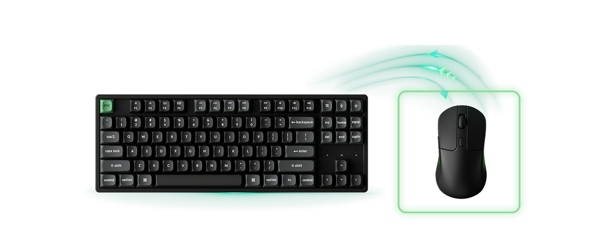Layout TKL 80% do Keychron K8 Ultra 8K