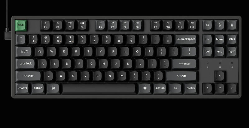 Keychron K8 Ultra 8K com conexão via cabo USB-C