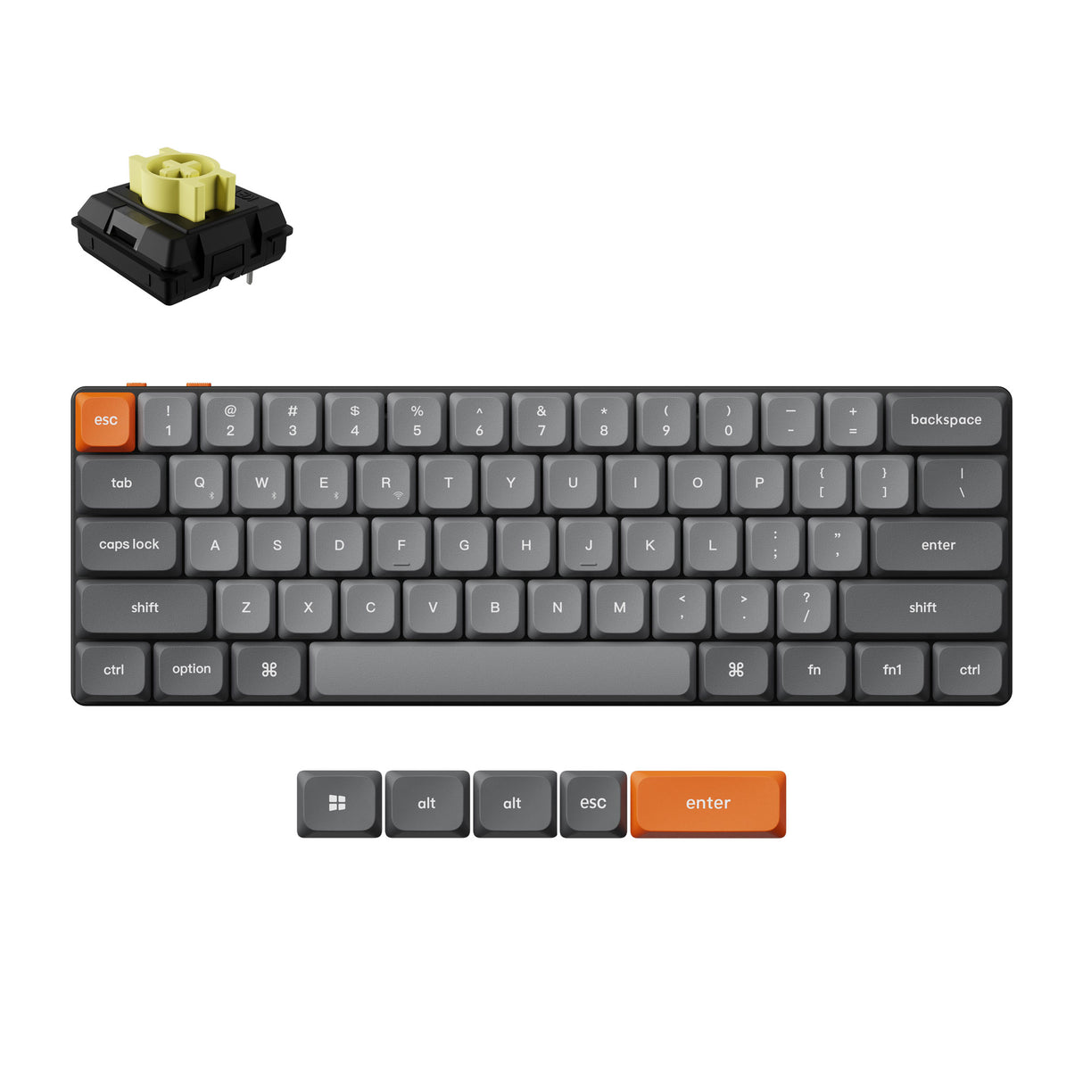 Keychron-K9-Max-QMK-Wireless-Custom-Mechanical-Keyboard-60-Percent-Layout-Fully-Assembled-for-Mac-Windows-Linux-Keychron-Milk-POM-Switch-Banana