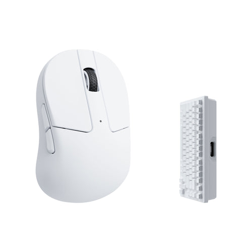 Keychron M4 wireless mouse white 4000 Hz Polling Rate