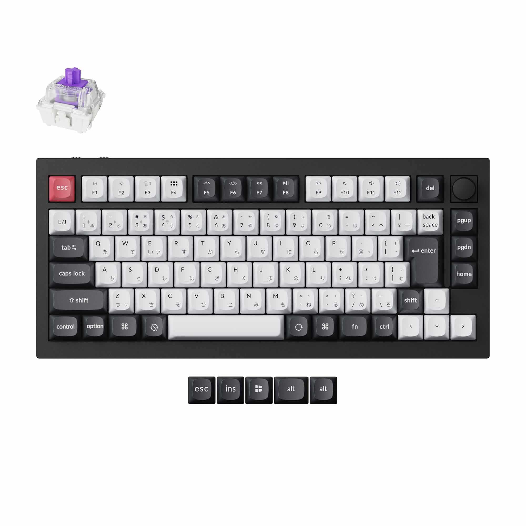 Keychron Q1 HE QMK Wireless Custom Keyboard (Japan JIS Layout) keyboard image