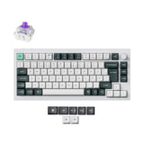 Keychron Q1 HE QMK Wireless Custom Keyboard Shell White RGB Backlight Full Aluminum Gateron Magnetic Switch ISO Nordic Layout