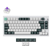 Keychron Q1 HE QMK Wireless Custom Keyboard Shell White RGB Backlight Full Aluminum Gateron Magnetic Switch ISO Nordic Layout