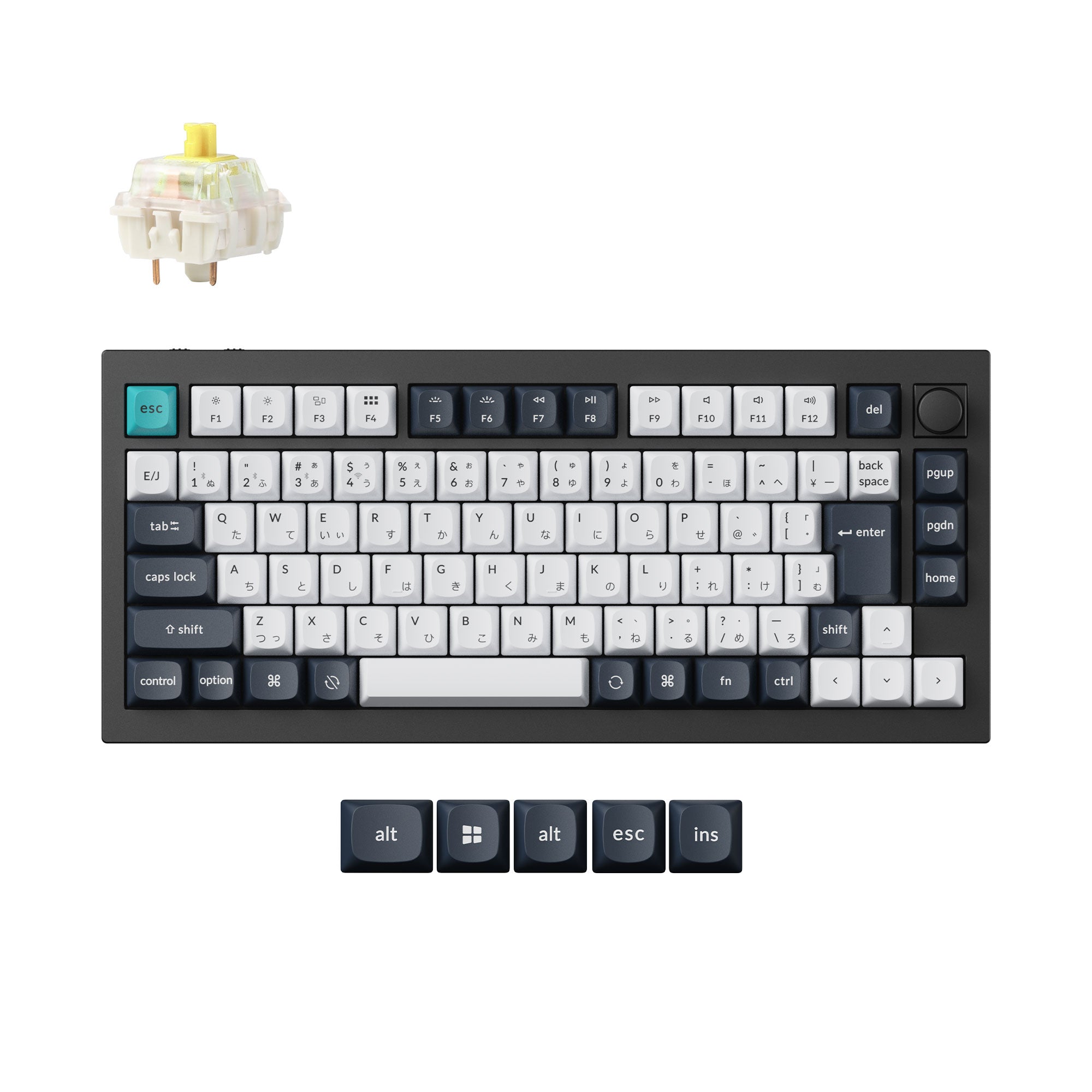 Keychron Q1 Max QMK Wireless Custom Mechanical Keyboard (Japan JIS Layout) keyboard image