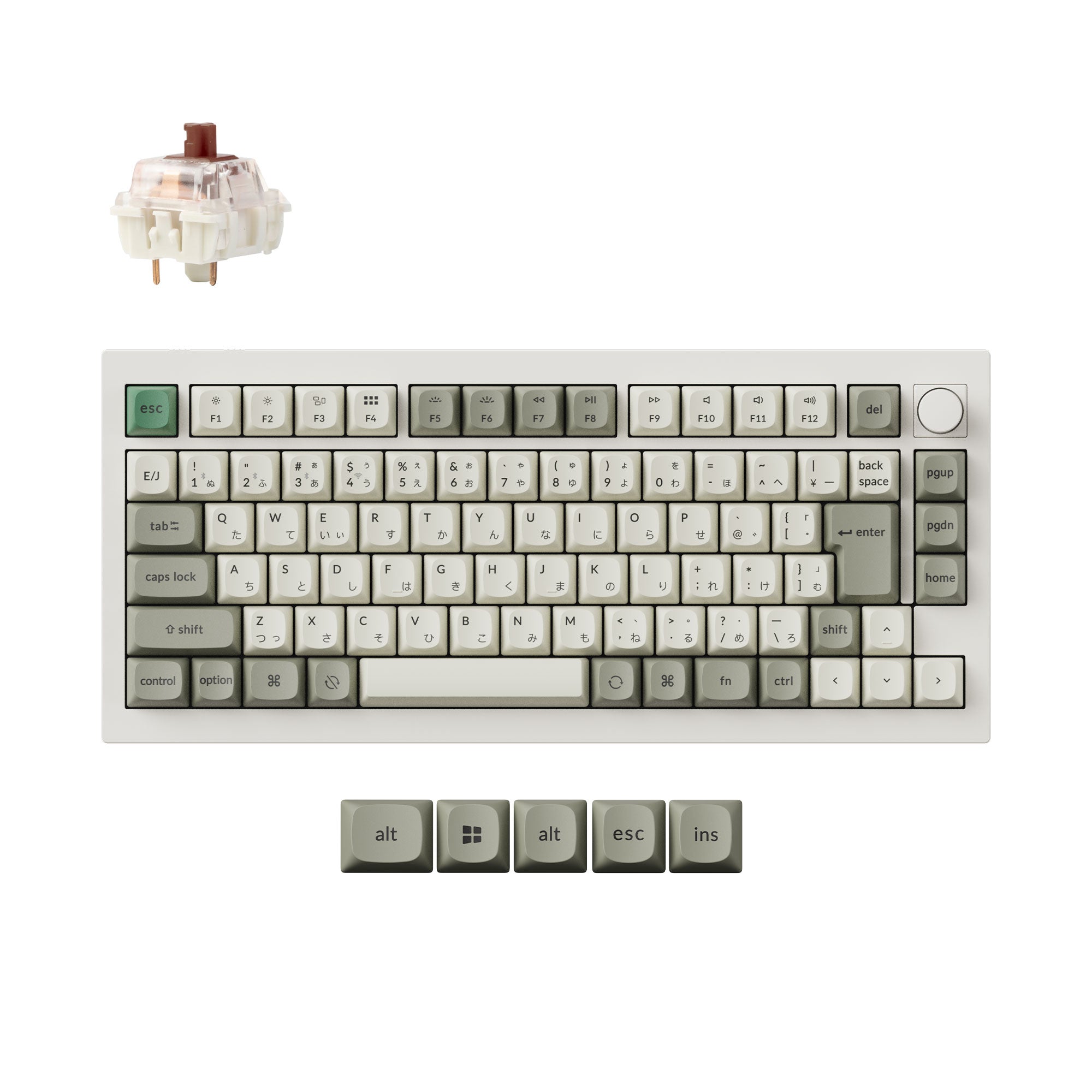 Keychron Q1 Max QMK Wireless Custom Mechanical Keyboard (Japan JIS Layout) keyboard image
