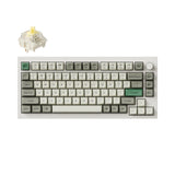 Keychron Q1 Max QMK/VIA Wireless Custom Mechanical Keyboard 75% Layout Aluminum White Fully Assembled Knob for Mac Windows Linux Gateron Jupiter Banana