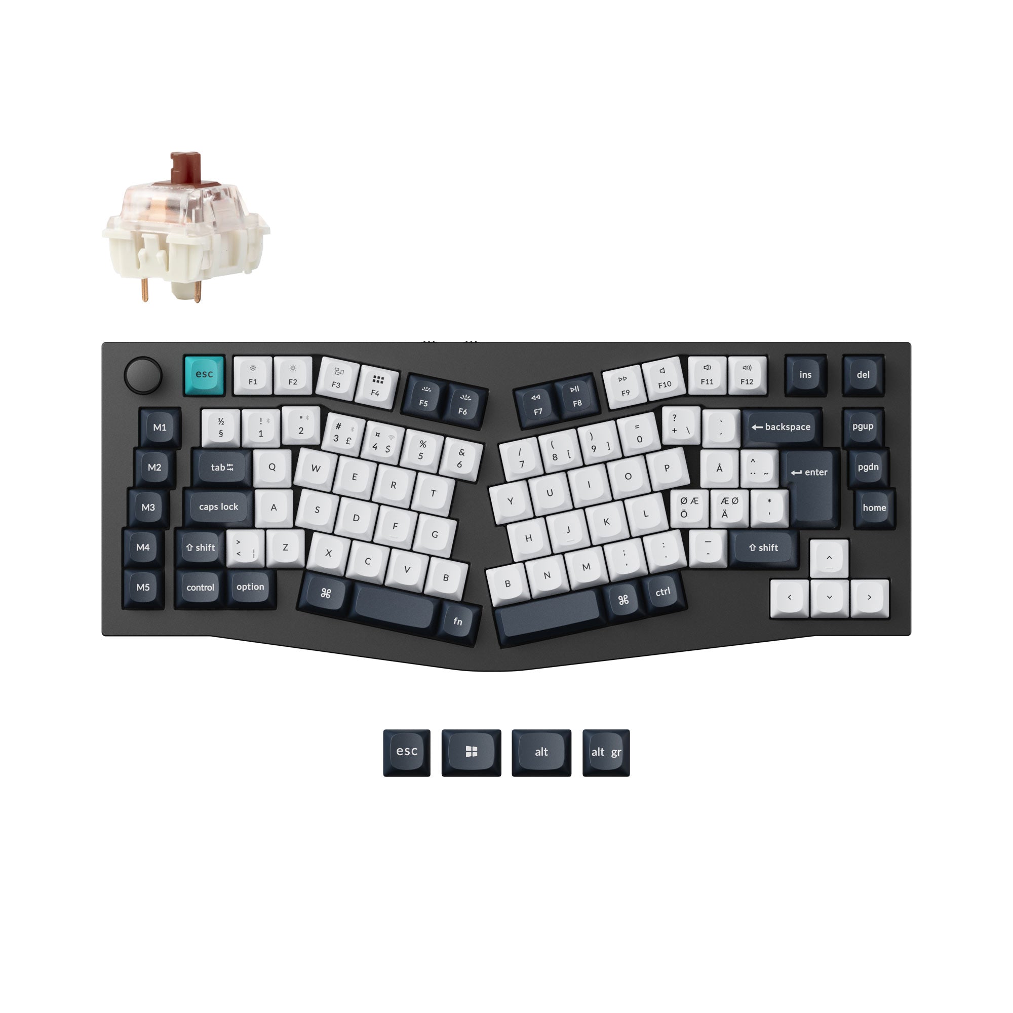 Keychron Q10 Max (Alice Layout) QMK Custom Mechanical Keyboard ISO Layout Collection keyboard image