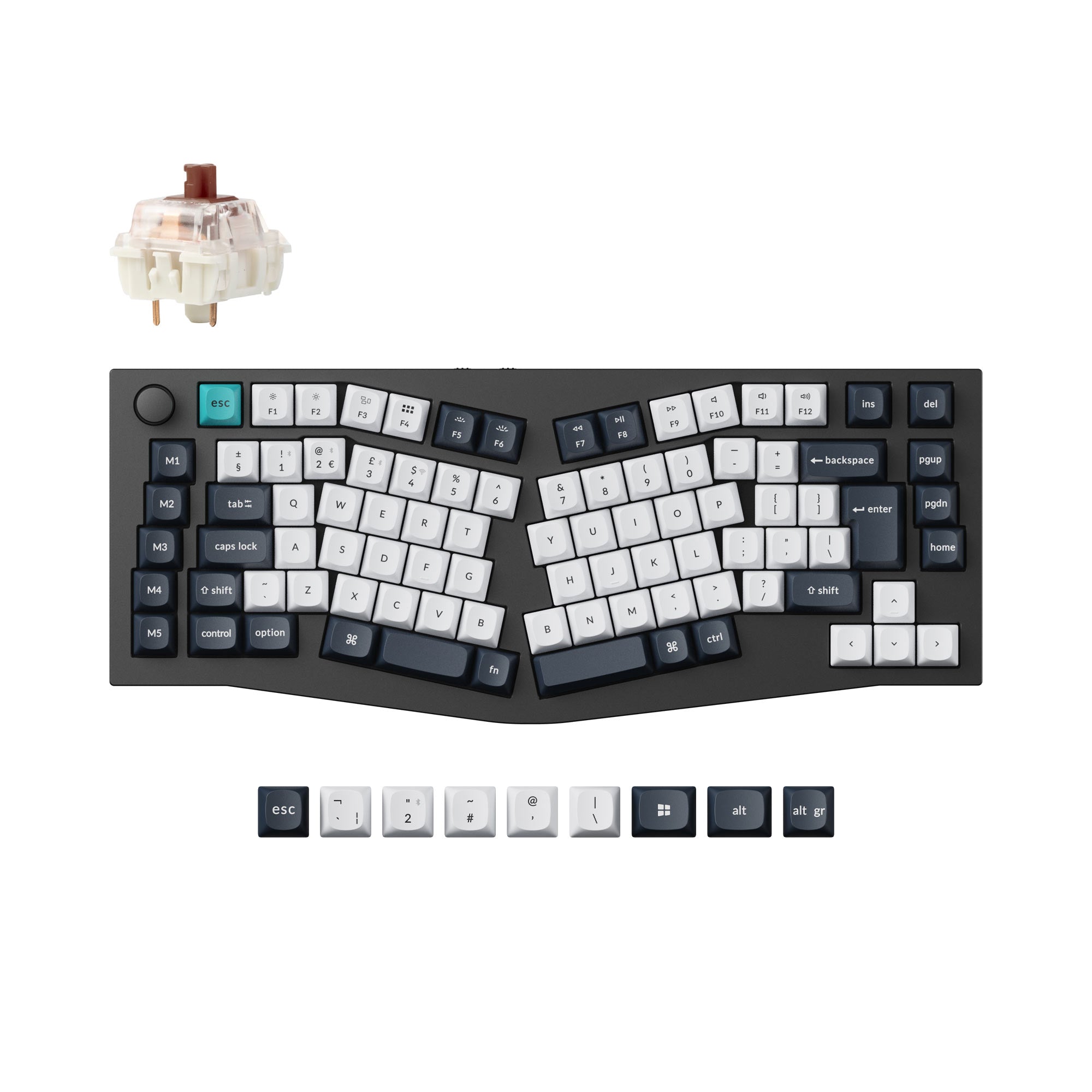 Keychron Q10 Max (Alice Layout) QMK Custom Mechanical Keyboard ISO Layout Collection keyboard image