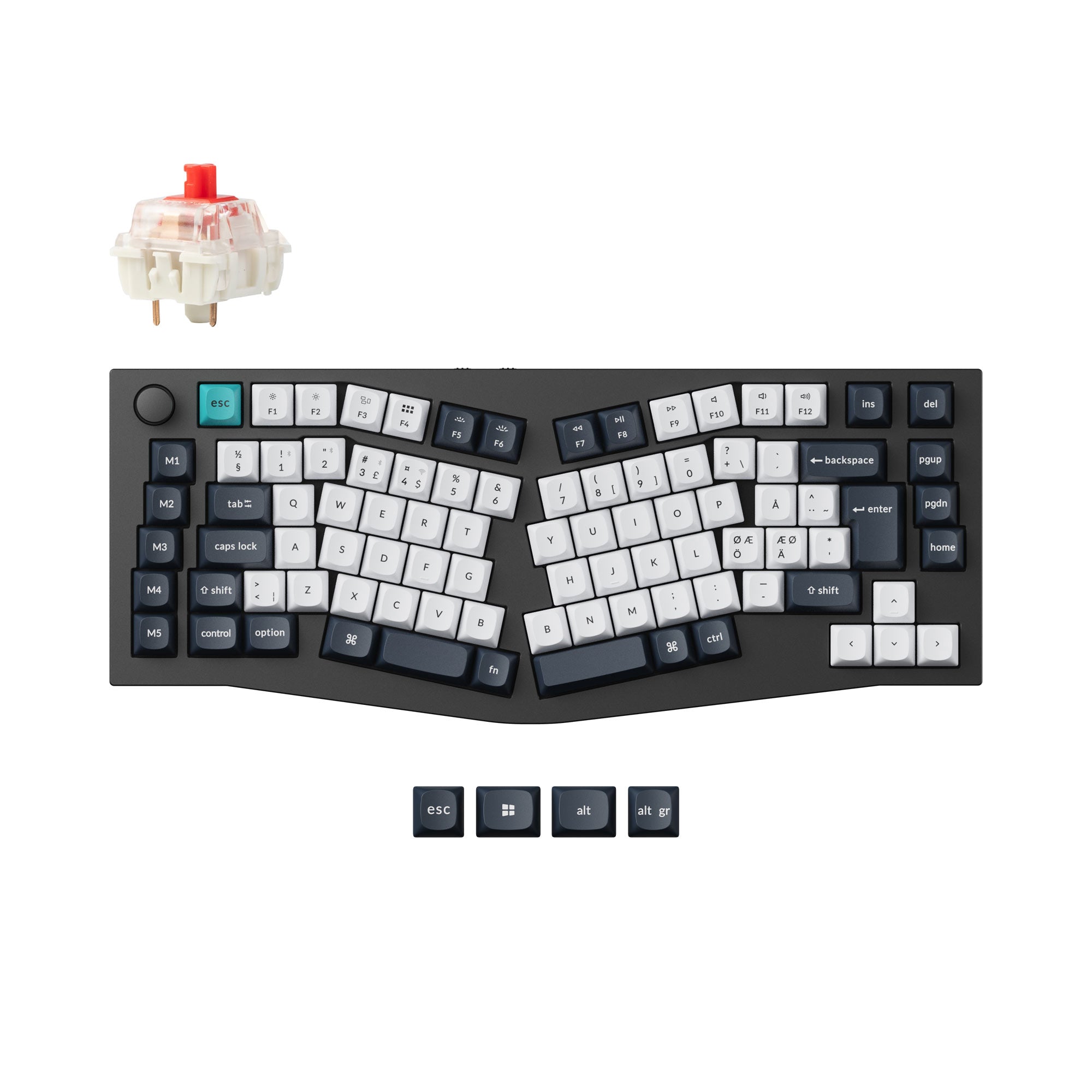 Keychron Q10 Max (Alice Layout) QMK Custom Mechanical Keyboard ISO Layout Collection keyboard image
