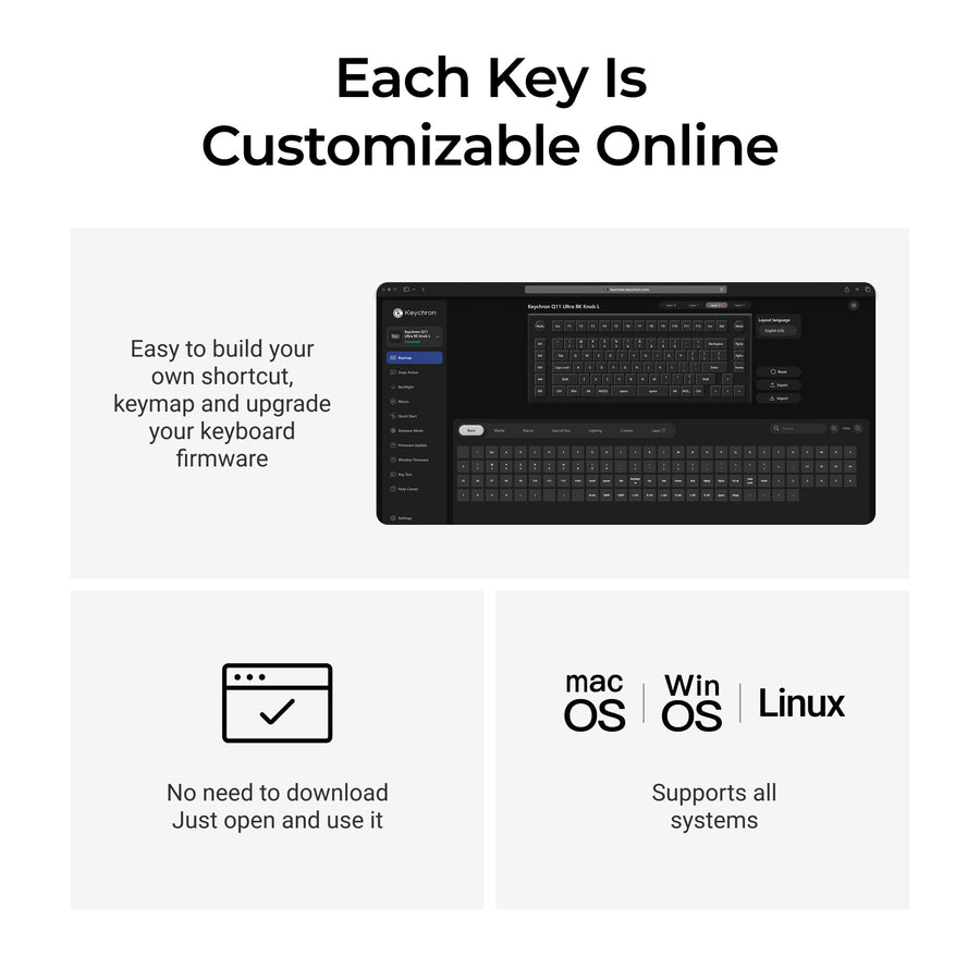 Keychron Q11 Ultra 8K Wireless Custom Mechanical Keyboard keyboard image