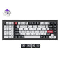 Keychron-Q12-HE-QMK-Wireless-Custom-Keyboard-Full-Aluminum-Carbon-Black-Frame-Double-Rail-Magnetic-Nebula-Switch