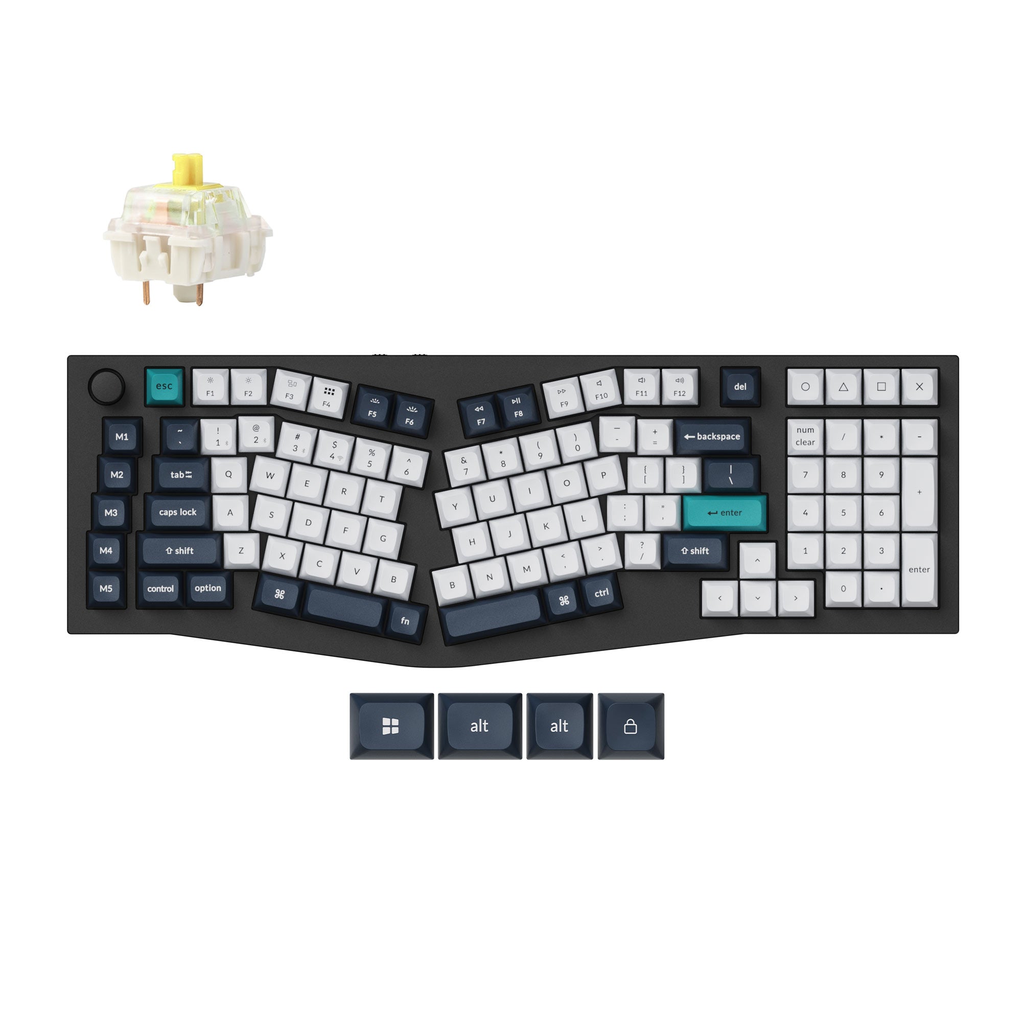 Keychron Q13 Max (Alice Layout) QMK Wireless Custom Mechanical Keyboard keyboard image