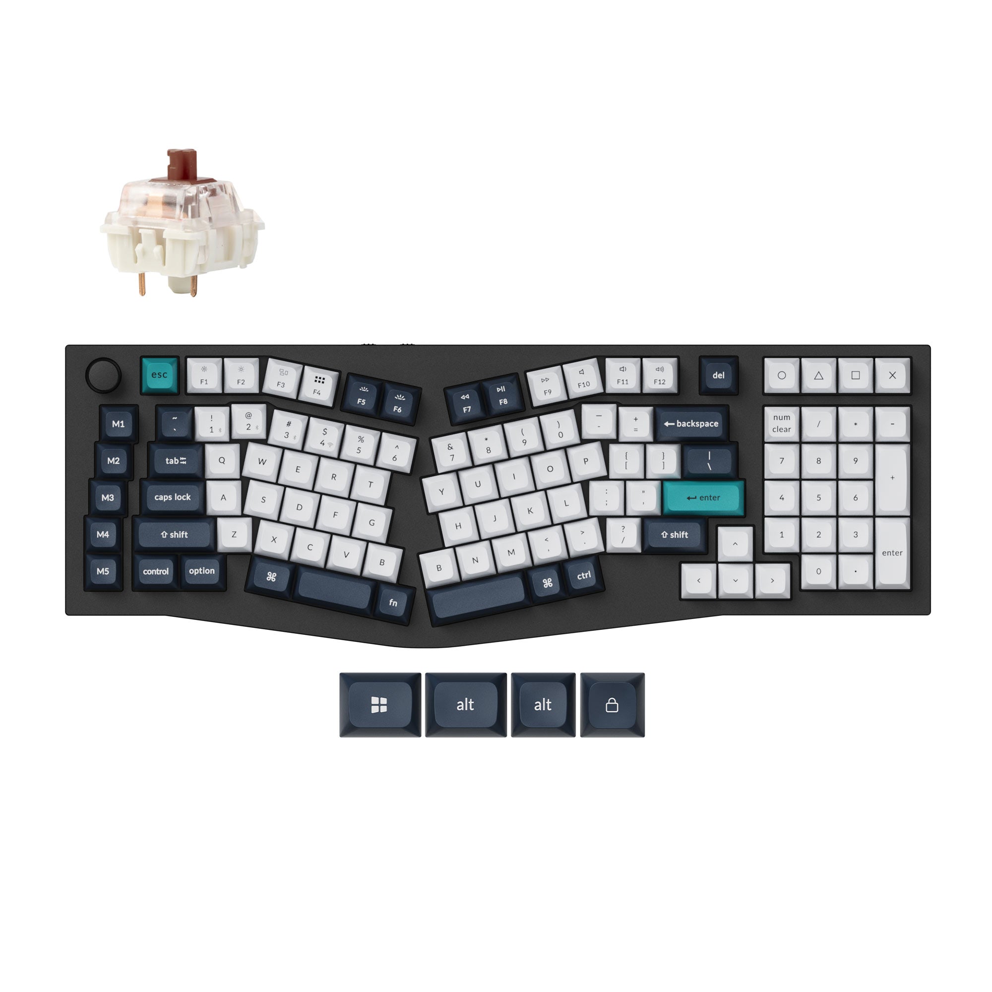 Keychron Q13 Max (Alice Layout) QMK Wireless Custom Mechanical Keyboard keyboard image