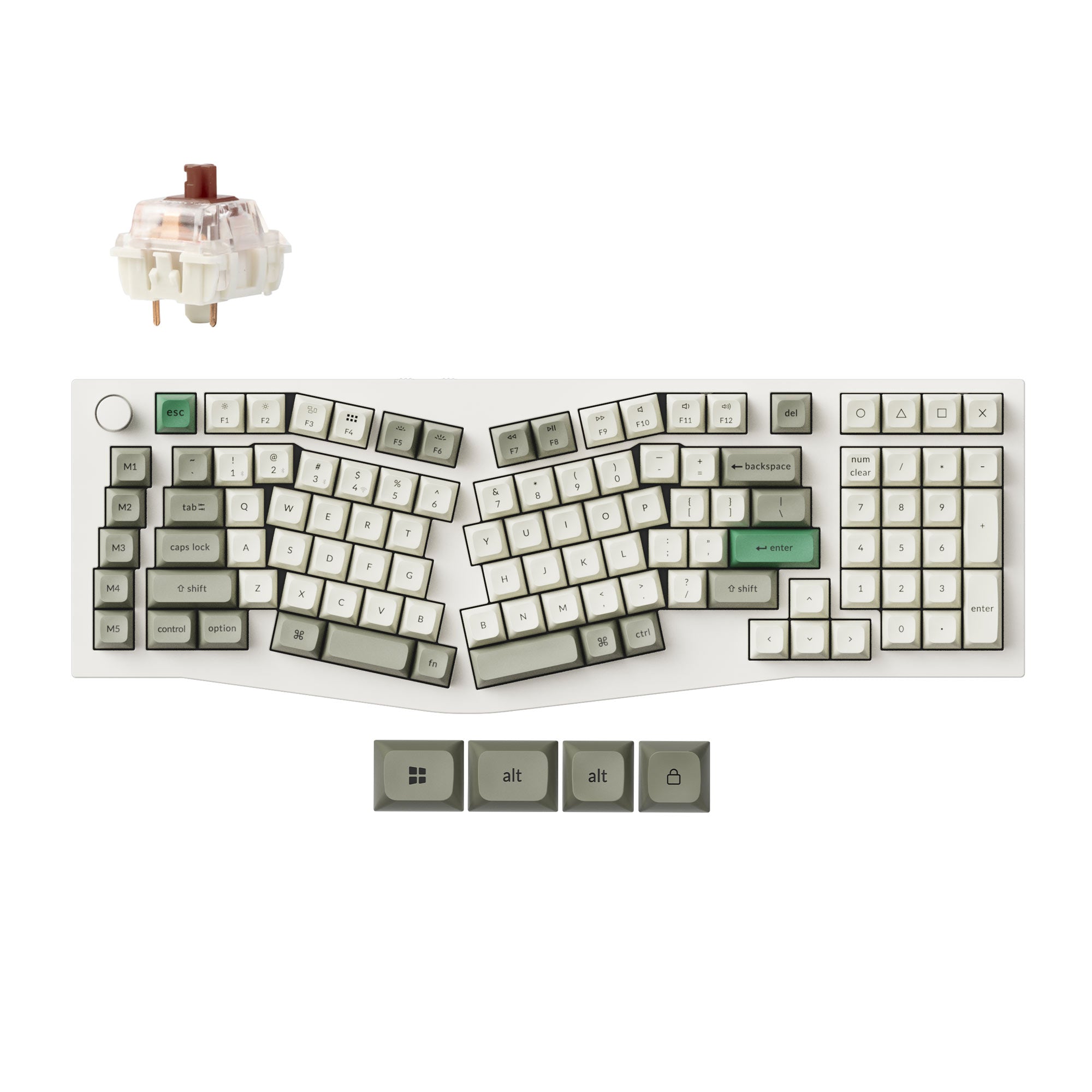 Keychron Q13 Max (Alice Layout) QMK Wireless Custom Mechanical Keyboard keyboard image