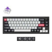 Keychron Q2 HE QMK Wireless Custom Keyboard Full Aluminum Carbon Black Frame Double Rail Magnetic Nebula Switch