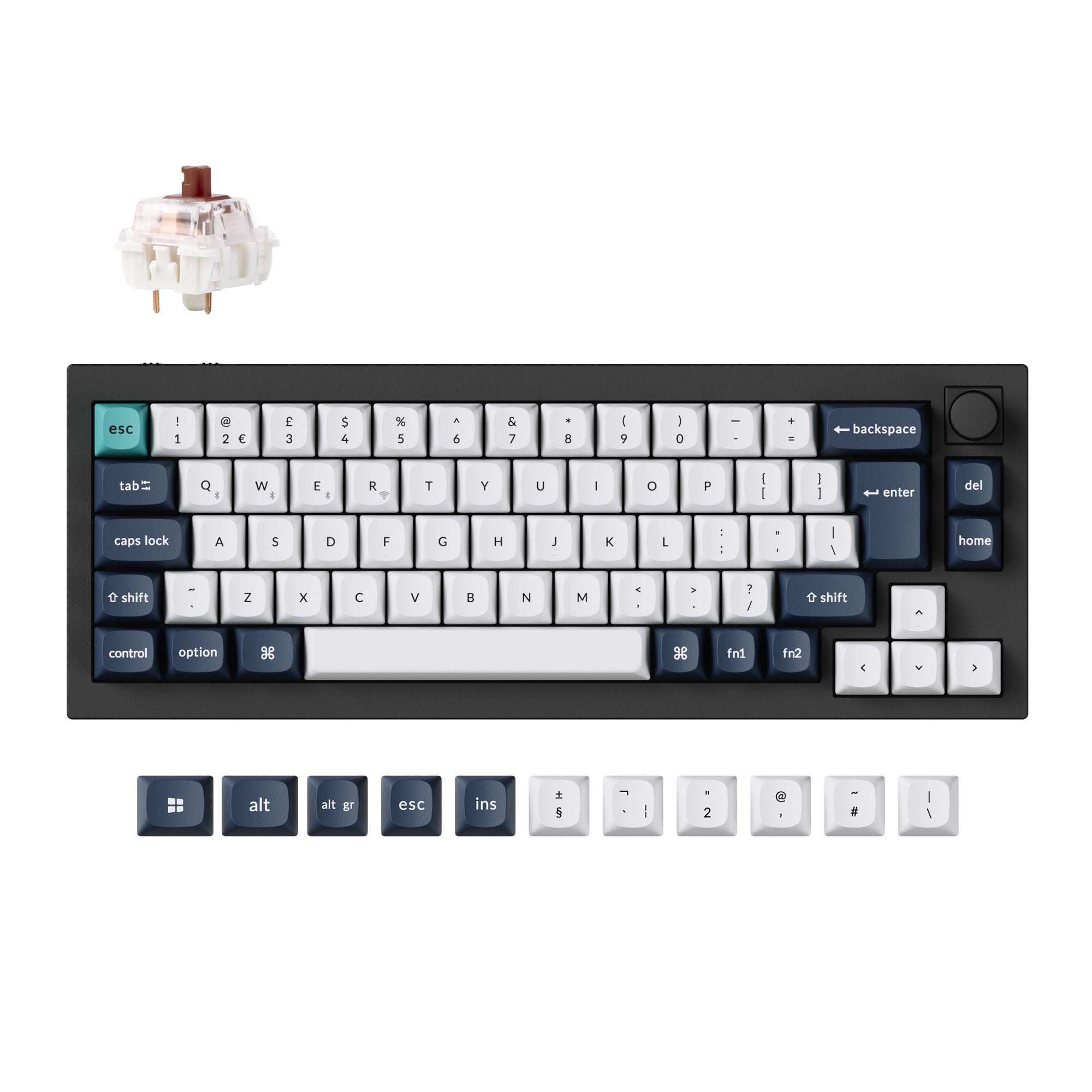 Keychron Q2 Max QMK/VIA Wireless Custom Mechanical Keyboard ISO Layout Collection keyboard image