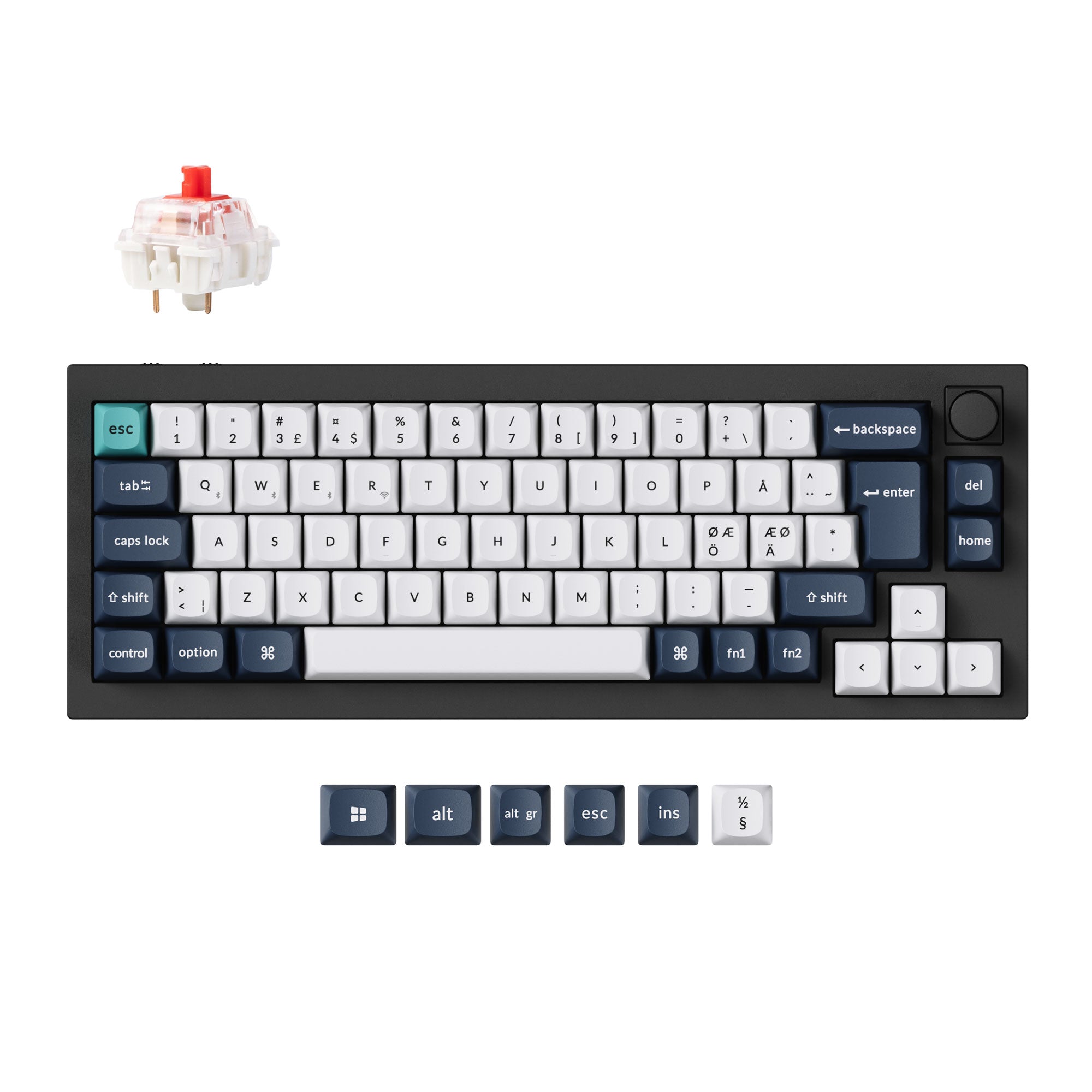 Keychron Q2 Max QMK/VIA Wireless Custom Mechanical Keyboard ISO Layout Collection keyboard image