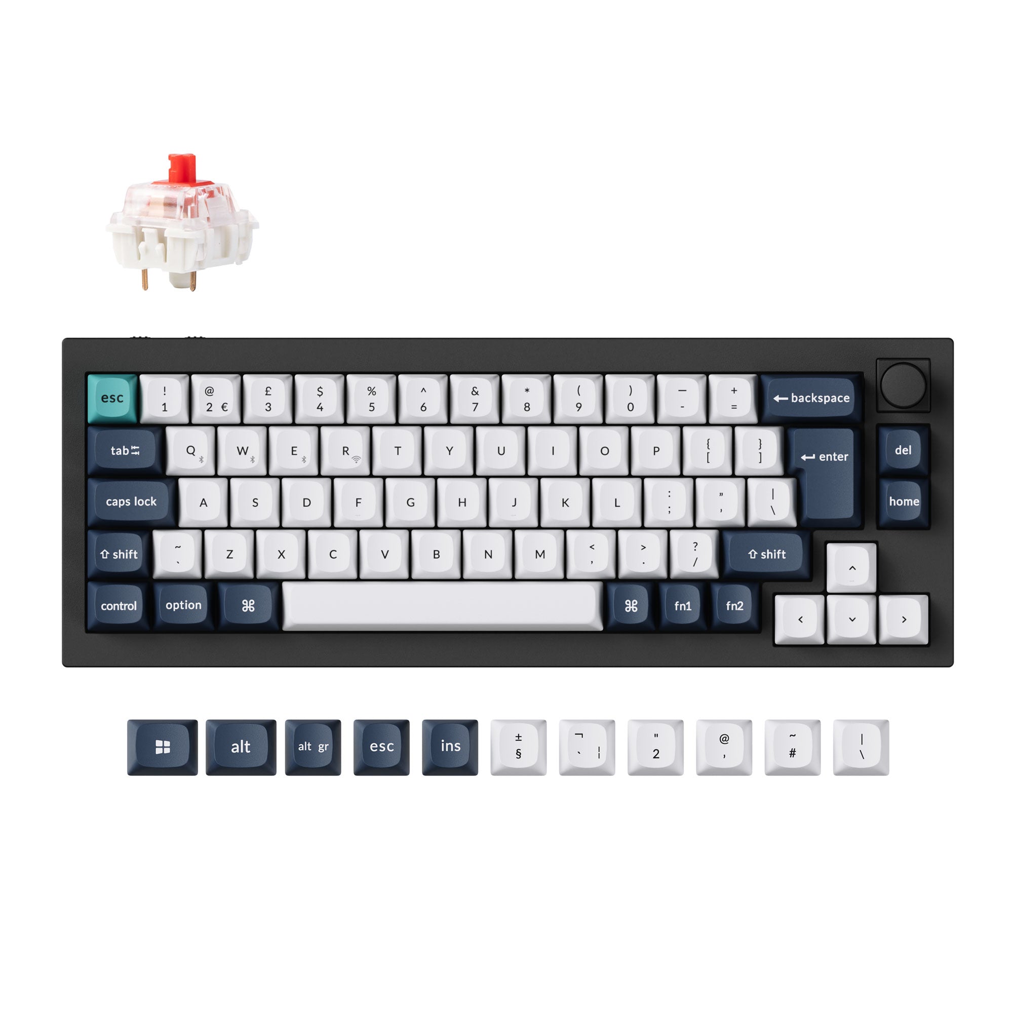Keychron Q2 Max QMK/VIA Wireless Custom Mechanical Keyboard ISO Layout Collection keyboard image