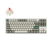 Keychron Q3 Max QMK VIA Wireless Custom Mechanical Keyboard 80% Layout Aluminum White Fully Assembled Knob for Mac Windows Linux Gateron Jupiter Red