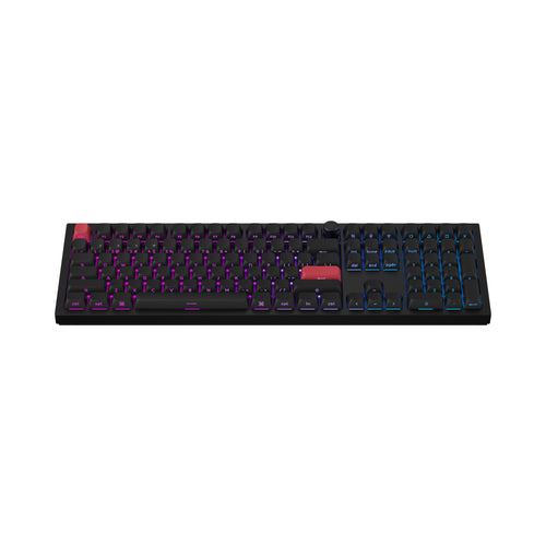 Keychron Q6 Max QMK VIA Wireless Custom Mechanical Keyboard 100% Layout Aluminum Black Side-Printed PBT Keycaps for Mac Windows Linux