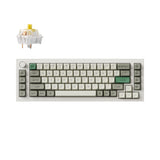 Keychron Q65 Max QMK VIA Wireless Custom Mechanical Keyboard white 65 Percent Layout for Mac Windows Linux Gateron Jupiter Banana