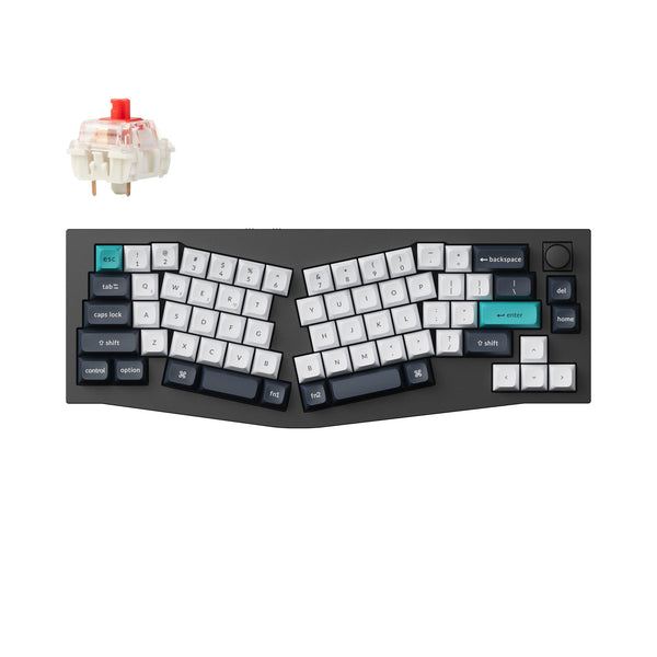 Keychron Q8 US アリスレイアウト メカニカルキーボード 赤軸 Keychron Q8 Max (Alice Layout) QMK/VIA Wireless Custom Mechanical Keyb