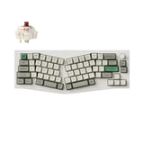 Keychron Q8 Max QMK/VIA Wireless Custom Mechanical Keyboard 65 Percent Alice Layout Aluminum White Fully Assembled Knob for Mac Windows Linux Gateron Jupiter Brown