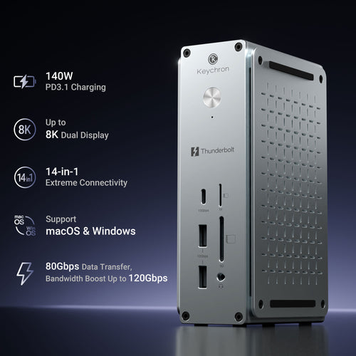 Keychron-Thunderbolt-5-Dock-_14-in-1_-Feature