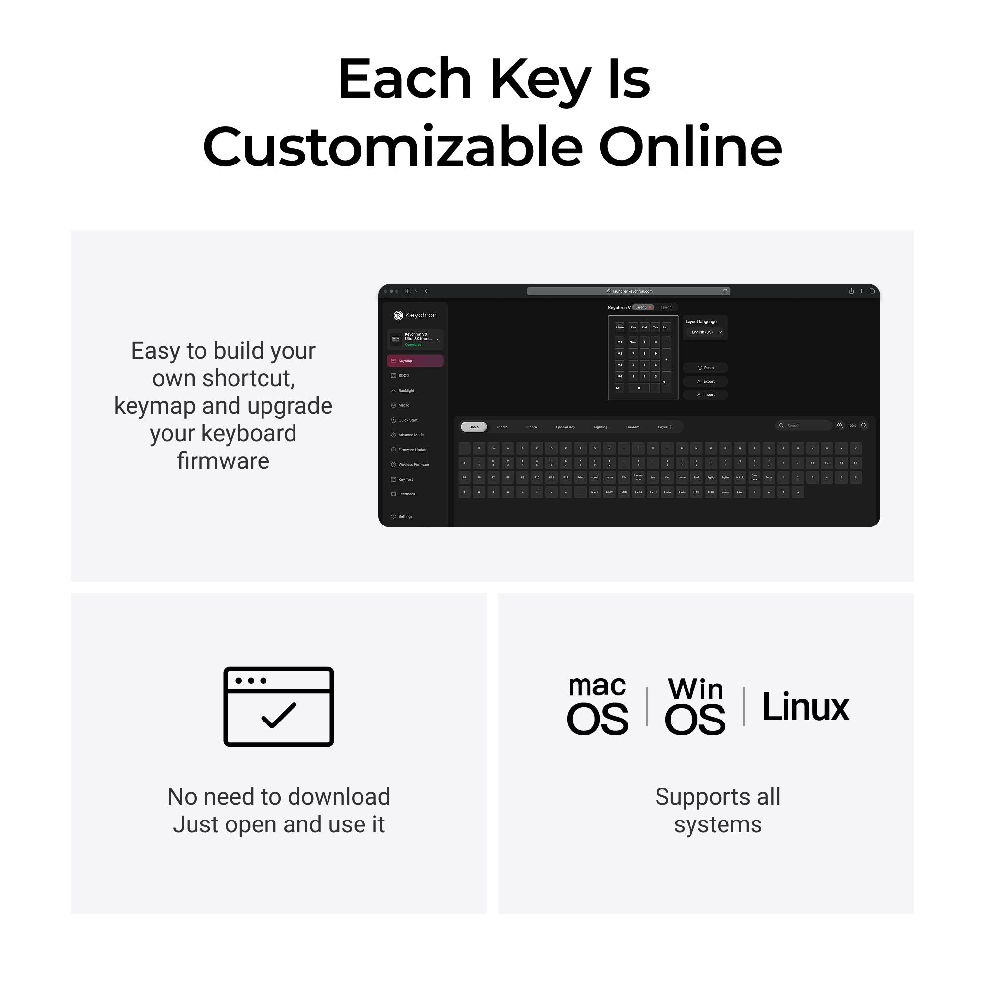 Keychron V0 Ultra 8K Wireless Custom Number Pad keyboard image