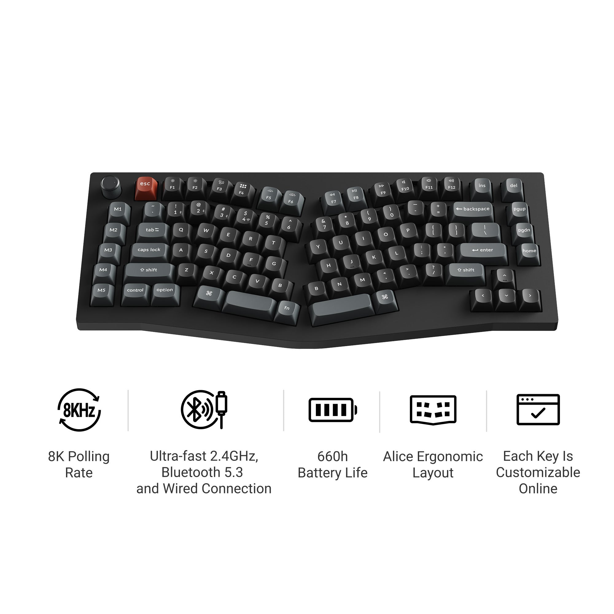 Keychron V10 Ultra 8K Wireless Custom Mechanical Keyboard keyboard image