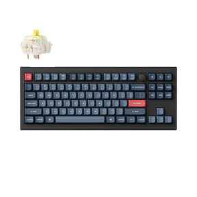 Keychron V3 Max QMK Wireless Custom Mechanical Keyboard 80% Layout Fully Assembled Knob for Mac Windows Linux Gateron Jupiter Banana