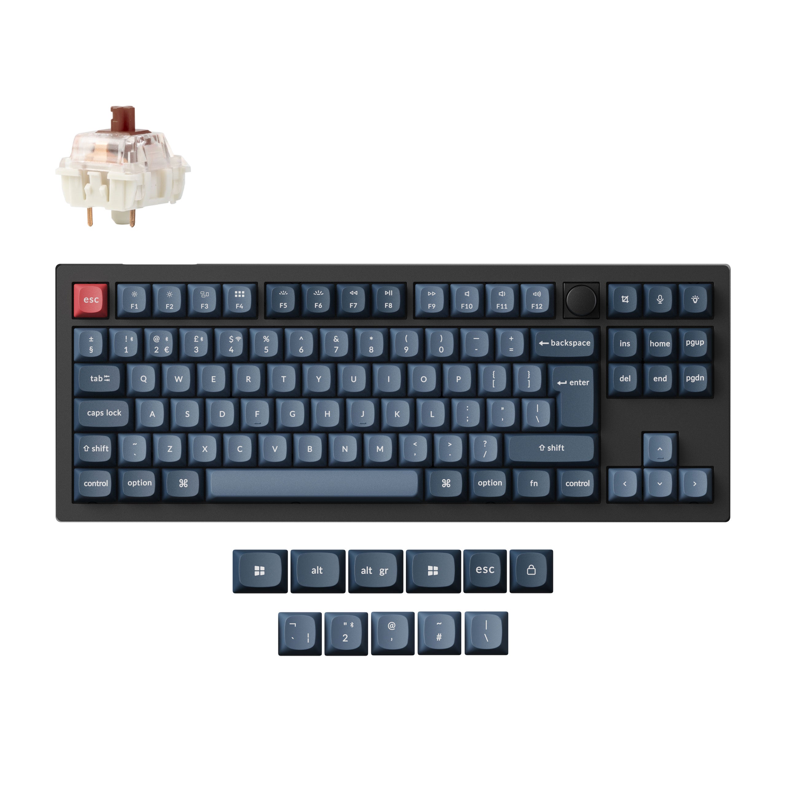 Keychron V3 Max QMK/VIA Wireless Custom Mechanical Keyboard ISO Layout Collection keyboard image