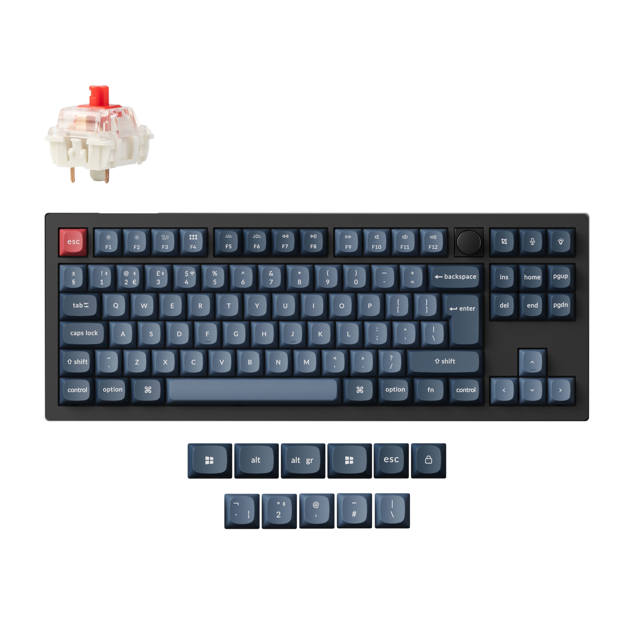 Keychron V3 Max QMK/VIA Wireless Custom Mechanical Keyboard ISO Layout Collection keyboard image