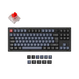 Keychron V3 QMK VIA custom mechanical keyboard 80 percent layout hot-swappable PBT keycaps Keychron K Pro switch red ISO UK layout