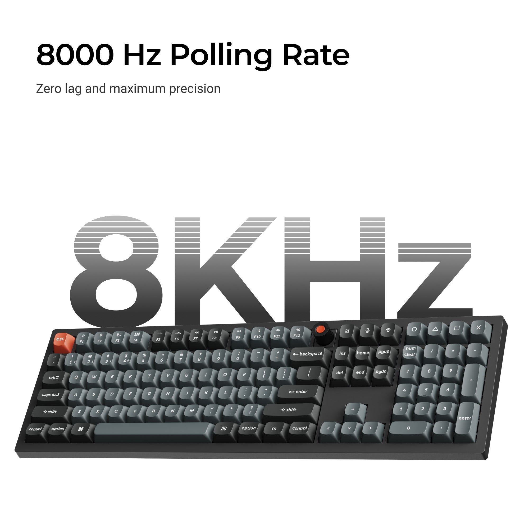 Keychron V6 8K QMK Wired Custom Mechanical Keyboard keyboard image