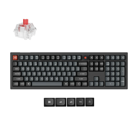Keychron-V6-8K-Wired-Hot-swappable-RGB-Backlight-Red-Switch---Black