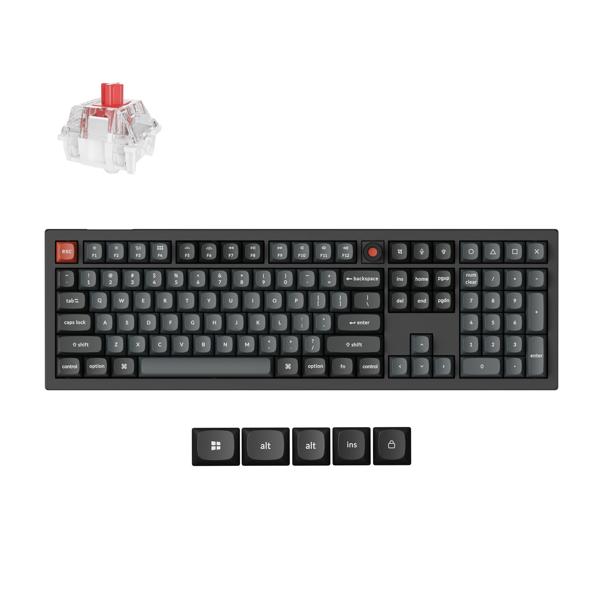 Keychron V6 8K QMK Wired Custom Mechanical Keyboard