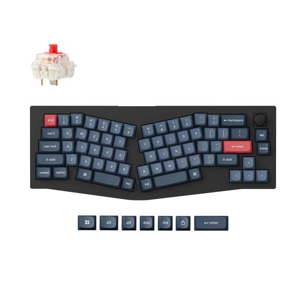 Keychron V8 Alice Layout - 赤軸 アリスレイアウト Keychron-V8-Max-QMK-Wireless-